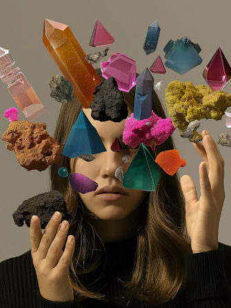 Geometric Dreamscape with Female Subject Geometric Dreamscape with Female Subject